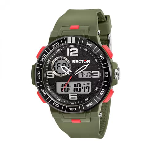 Sector Montre Digital Homme Sector Polyuréthane Vert R3251532001