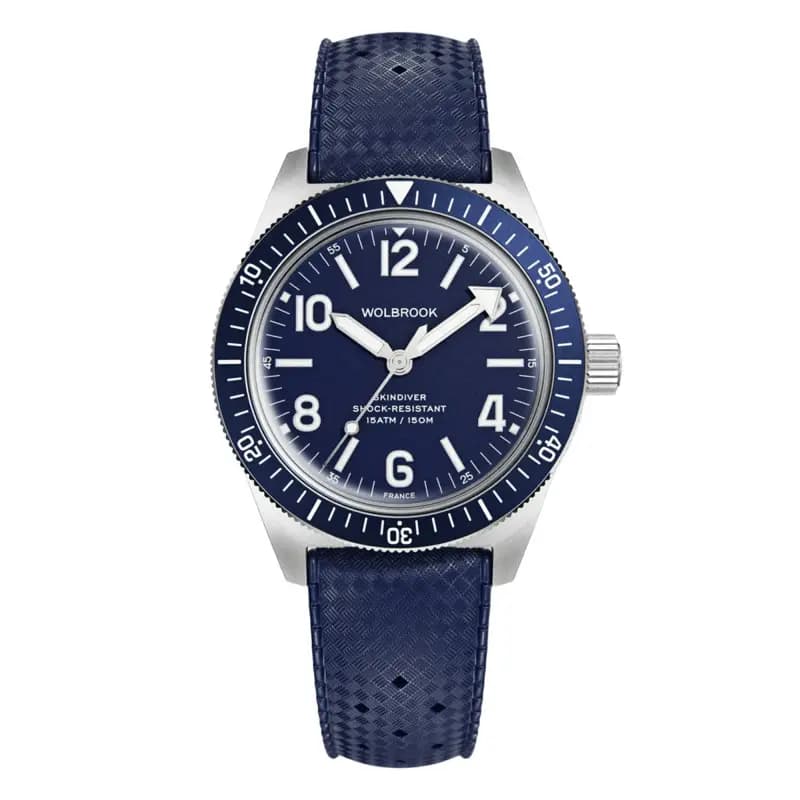 Wolbrook Montre automatique Skindiver - Bleu 22-SA-005