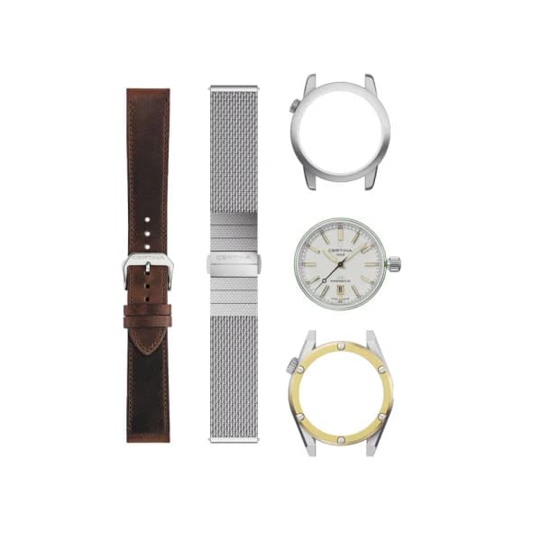 Certina DS+ Kit Sport &amp; Urban Automatique Cadran Argent