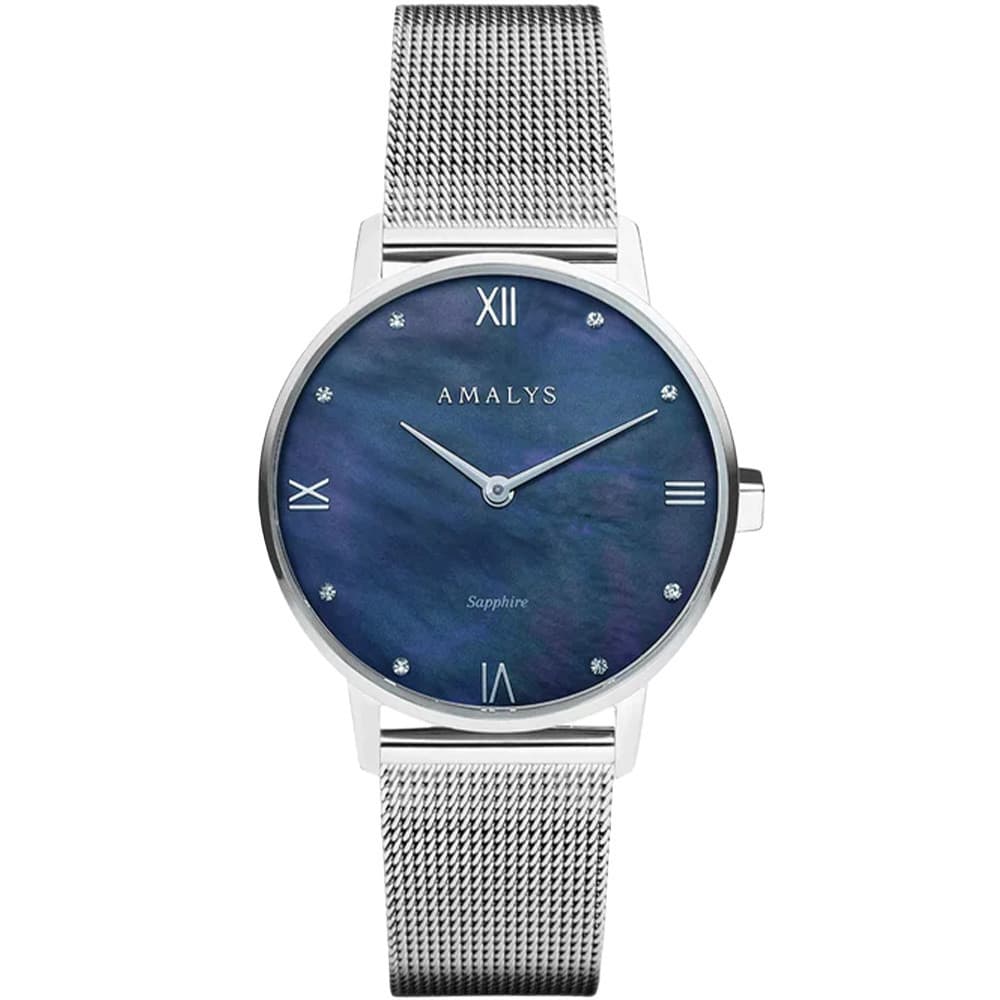 Amalys Montre Amalys Collection Baker en Acier Argenté