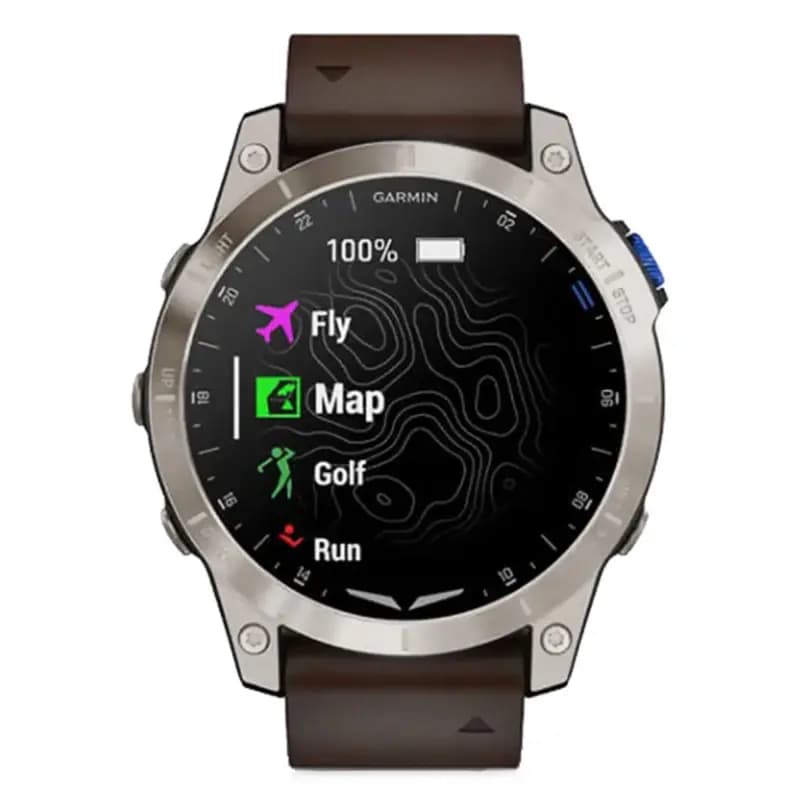 Garmin Montre Garmin D2 Mach 1 Bracelet Cuir Brun