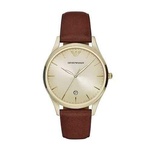 Emporio Armani Montre Analogique Homme Emporio Armani Cuir Marron AR11312