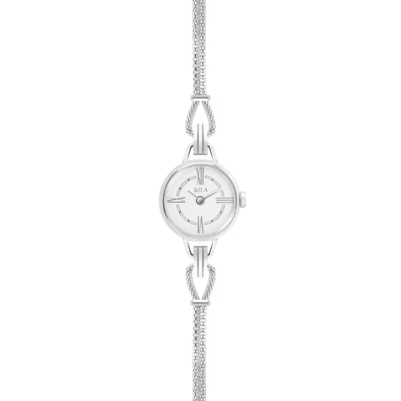 Sila Paris Montre à Bracelet Interchangeable Acier & Chaîne Bijou