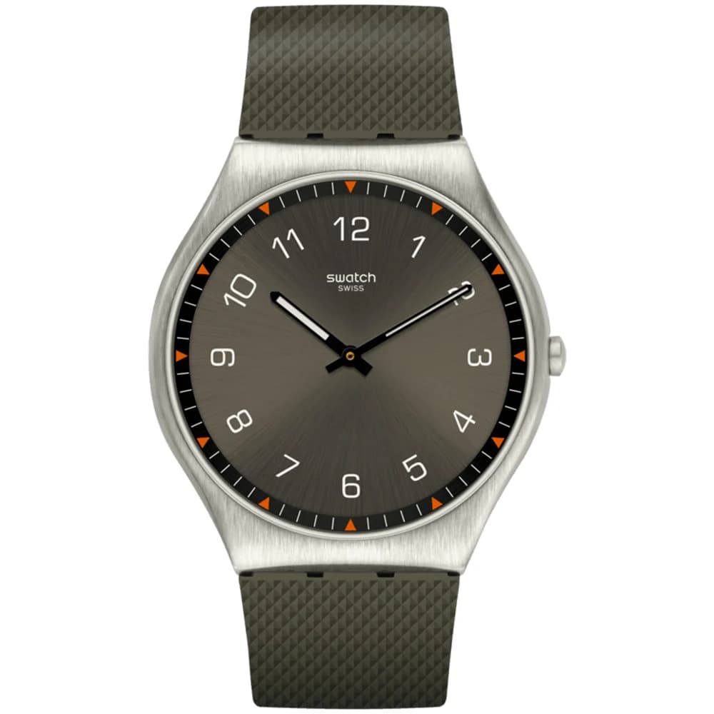 Swatch Montre Swatch Skin Irony en Plastique Kaki