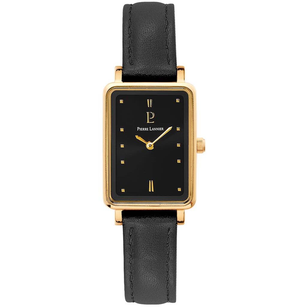 Pierre Lannier Montre Pierre Lannier Collection Ariane en Cuir Noir