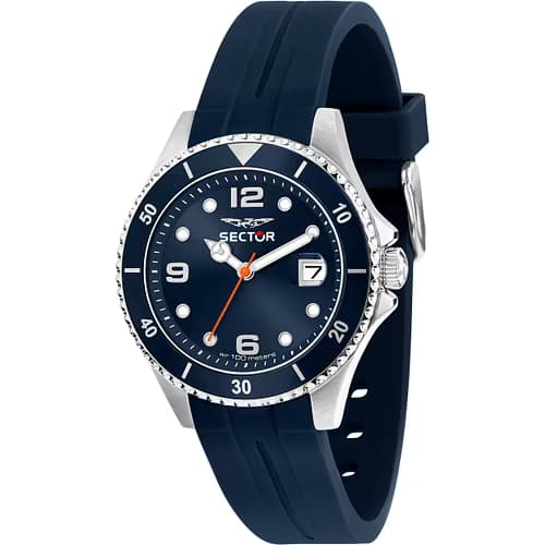 Sector Montre Homme SECTOR Bracelet Silicone Bleu