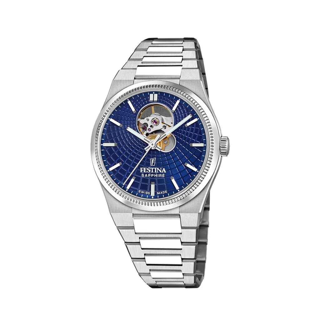 Festina Swiss Made Montre Festina Swiss Made Automatic 40 Bleu