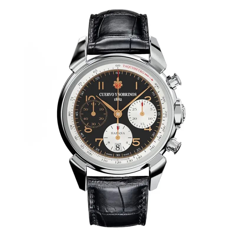 Cuervo y Sobrinos Montre Chronograph Heritage 3145.1HB