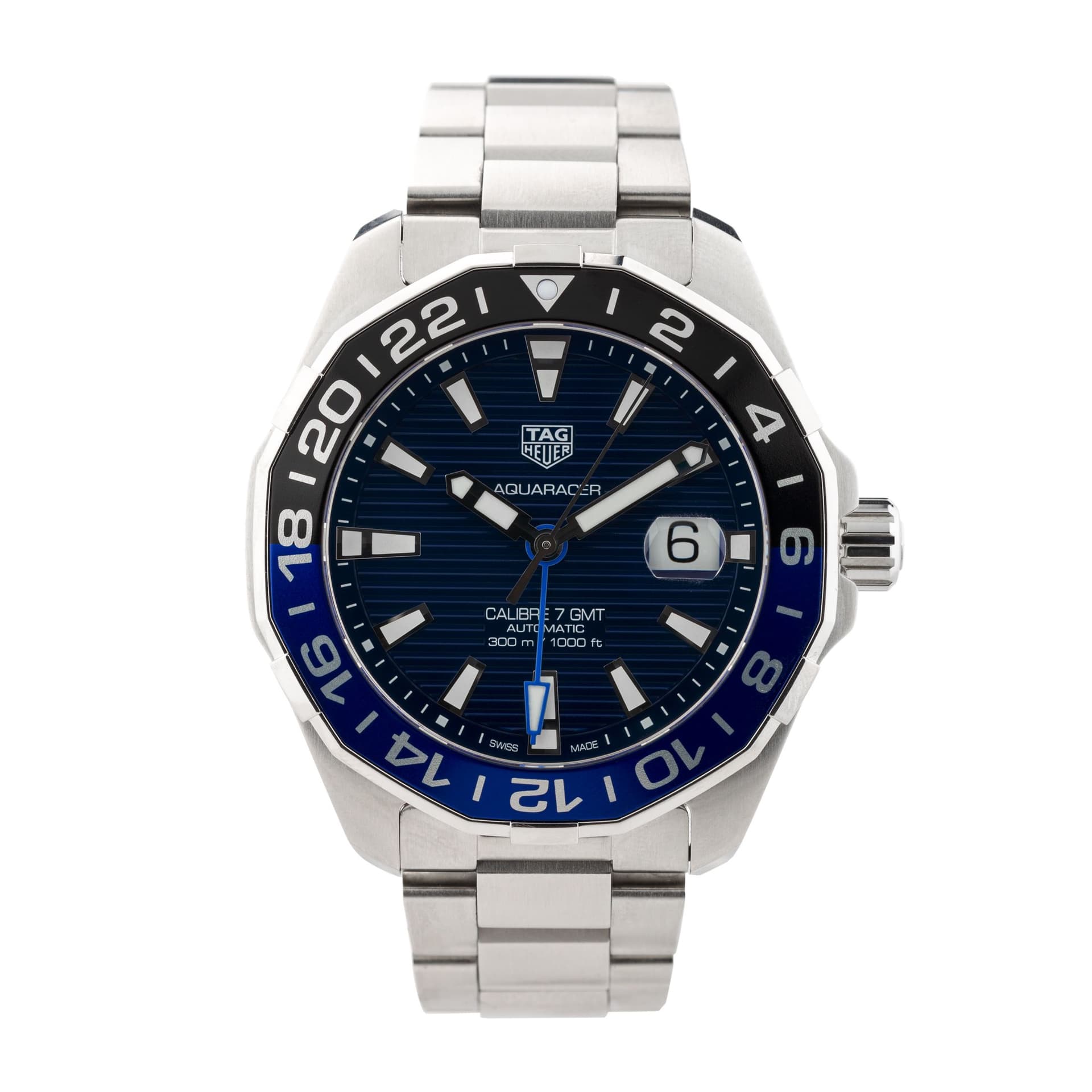 TAG Heuer Montre TAG Heuer Aquaracer GMT Calibre 7 automatique 43 mm Full Set 2020
