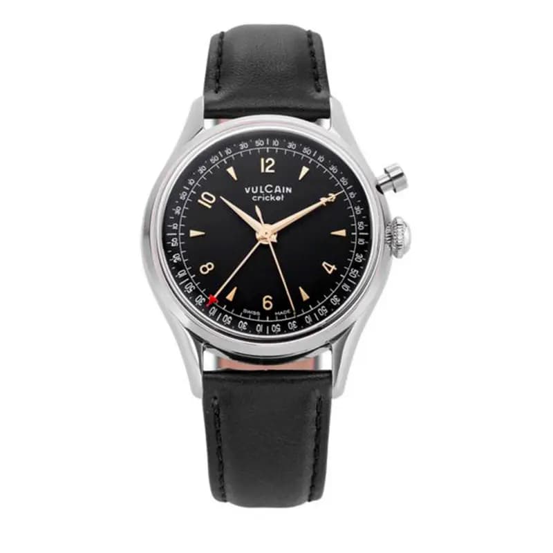 Vulcain Montre Cricket Tradition 39 mm Black Plain