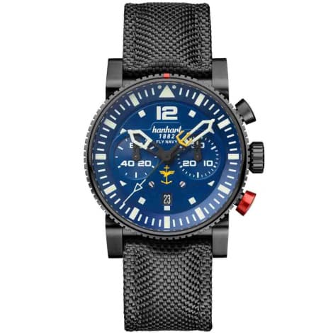 Hanhart Montre Hanhart Primus Fly Navy PVD MFG3 Automatique diamètre 44 mm- 740L.370-3020