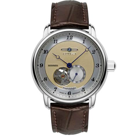 Zeppelin Montre Zeppelin Friedrichshafen Auto Open Heart Automatique Cadran Doré - 85665