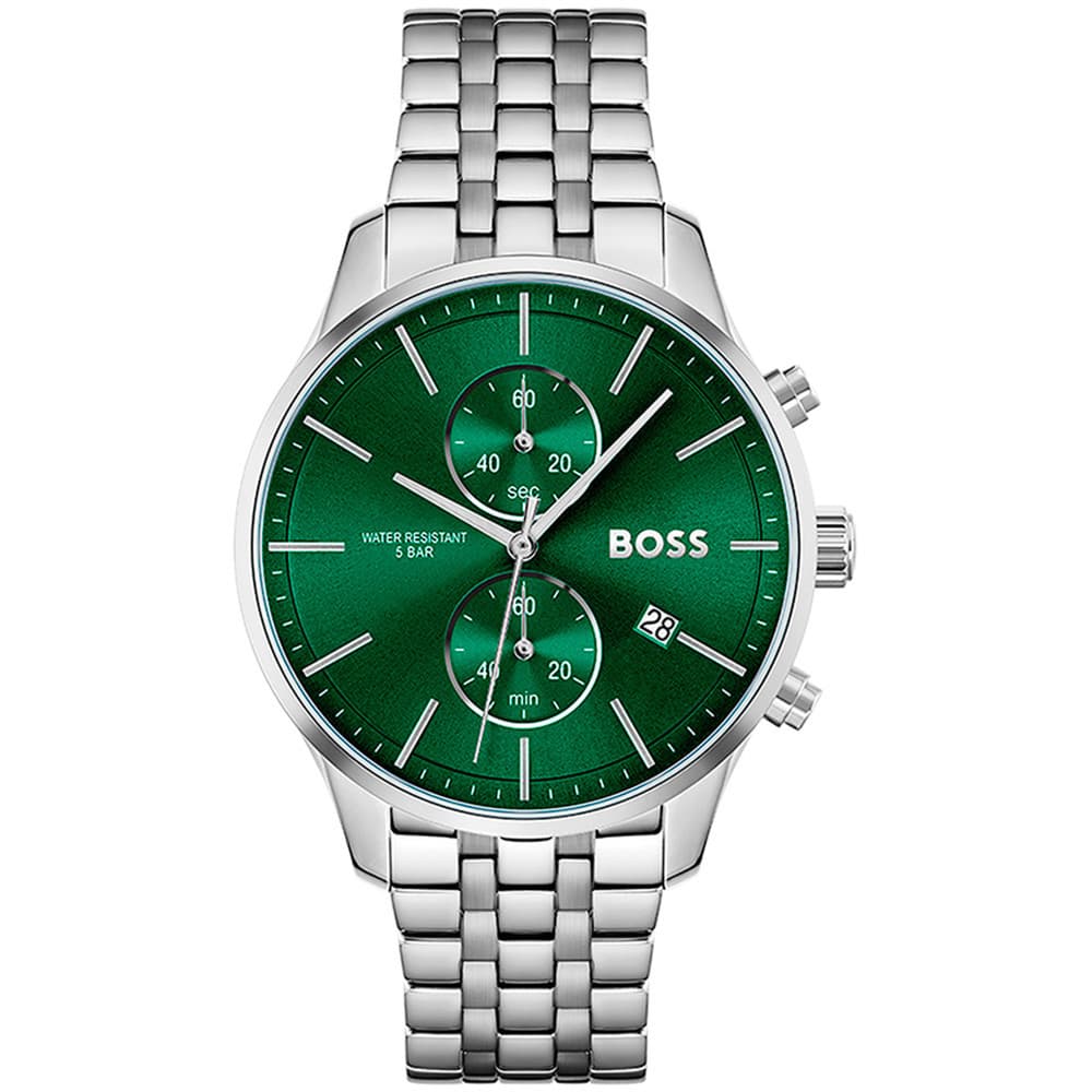 Hugo Boss Montre Boss Collection Business Associate en Acier Argenté