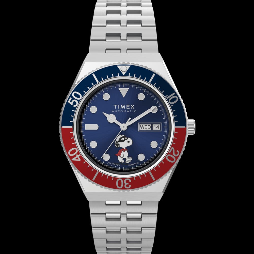 Timex Montre automatique Homme Q timex Bleu foncé