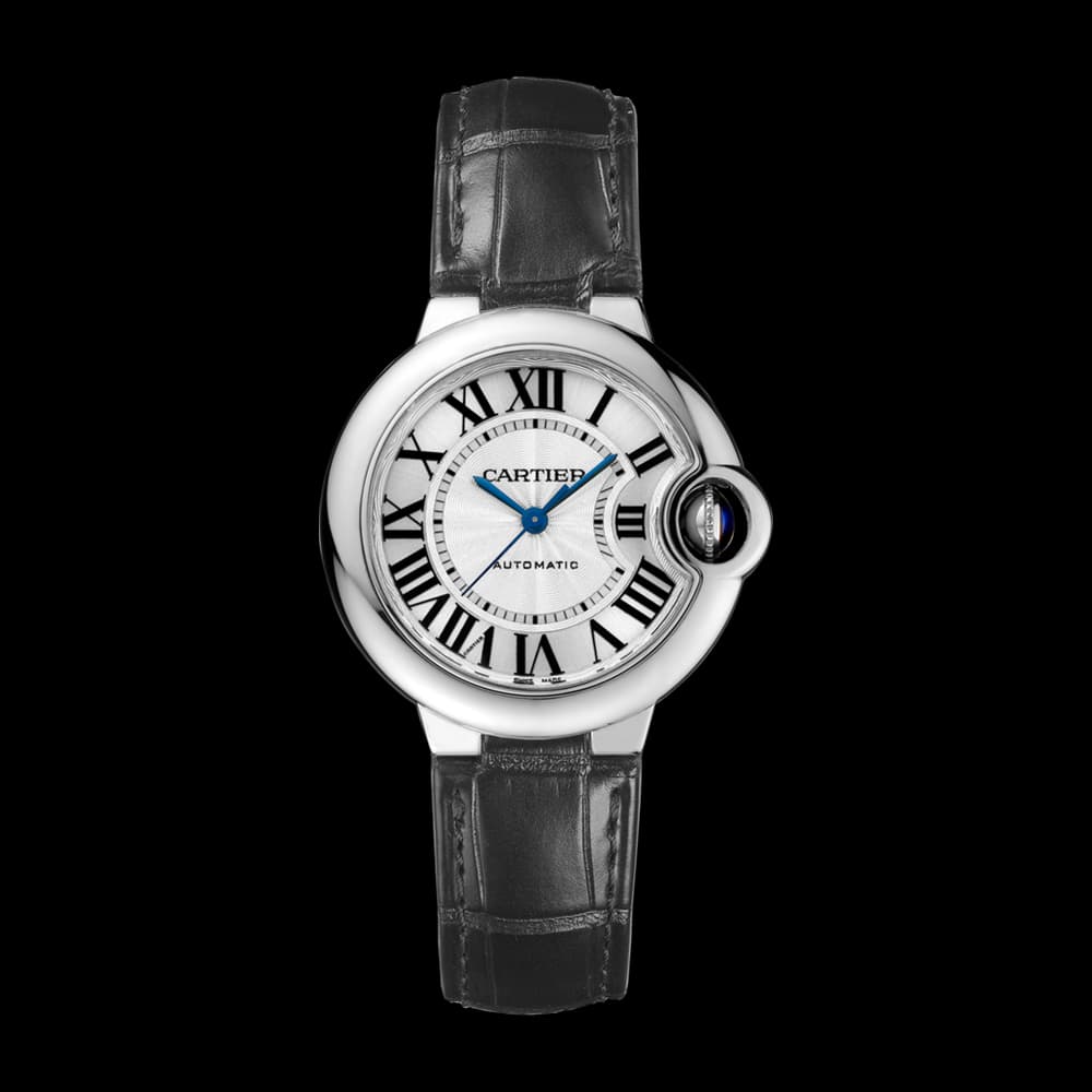 Cartier Ballon Bleu 33 mm — bracelet cuir