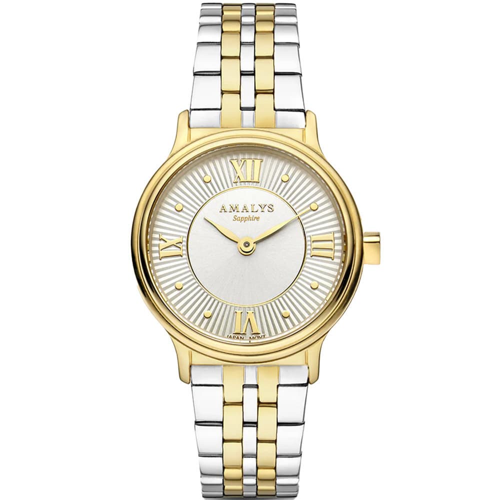 Amalys Montre Amalys Collection Watson 28 mm en Acier et PVD Bicolore
