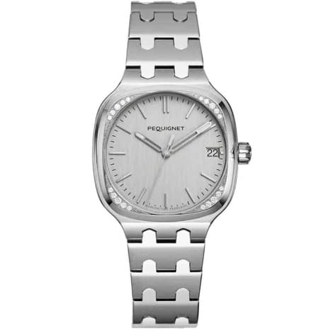 Pequignet Montre Pequignet Manufacture Concorde 20 Diamants - 36mm Automatique Cadran Argent - 9046439