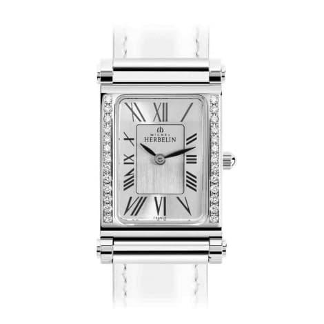Michel Herbelin Montre Antares Personalisable- Boîtier Steel Edition Diamants - H17048AP26Y01
