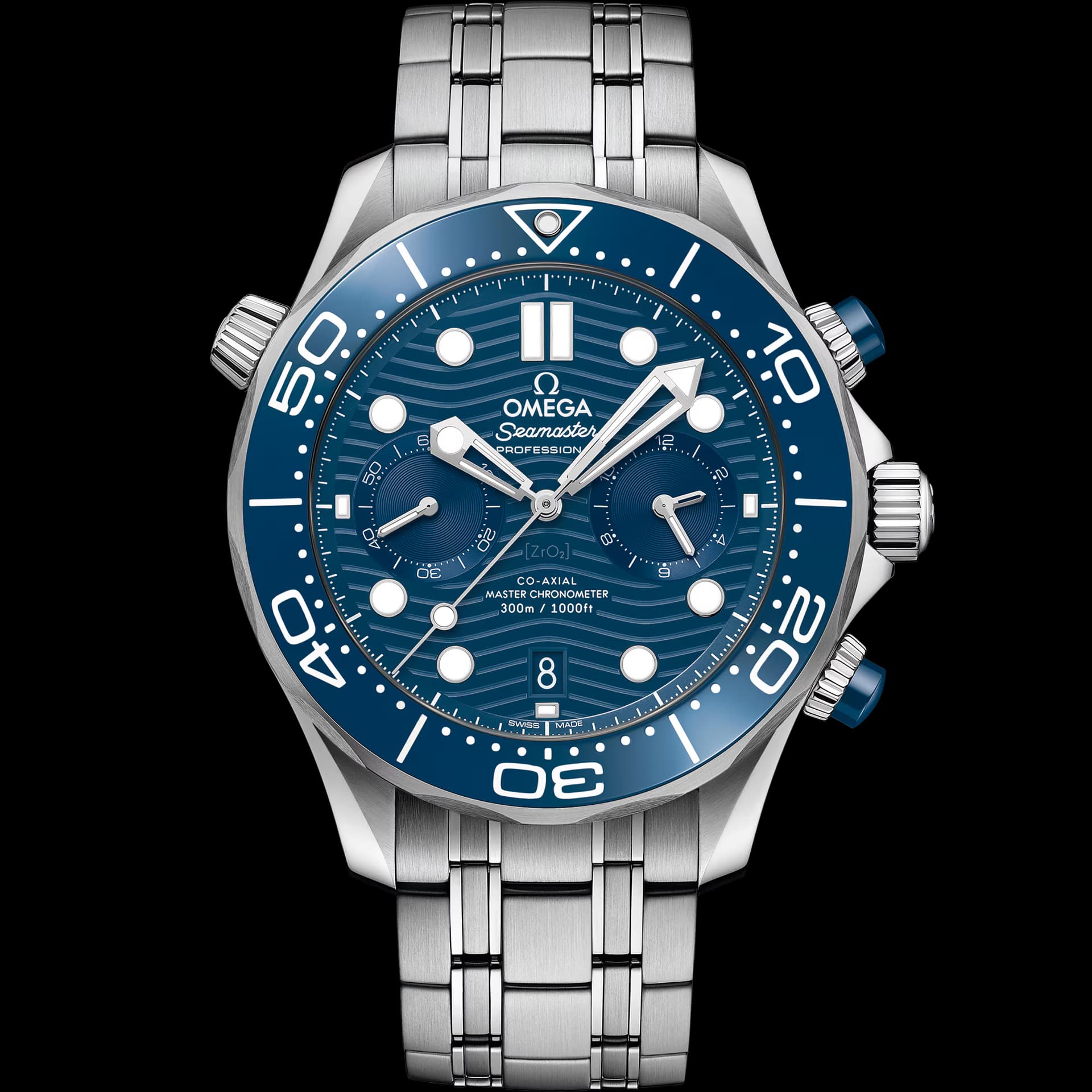 Omega Seamaster 44 mm, acier sur acier