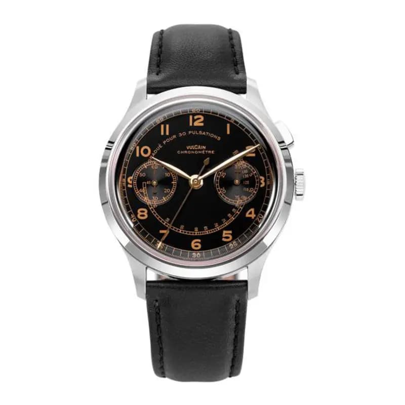 Vulcain Montre Monopusher Heritage Black 650167A08.BAC201