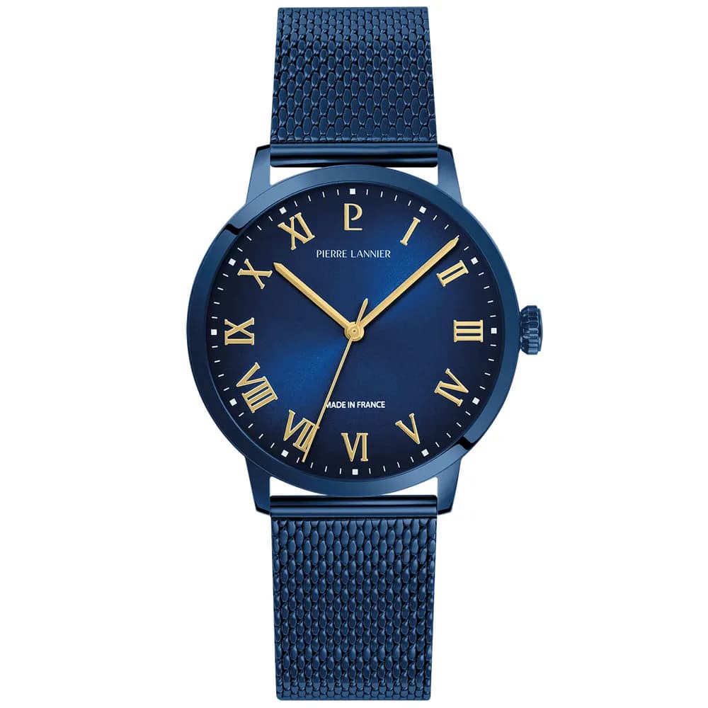 Pierre Lannier Montre quartz Homme Interval Bleu
