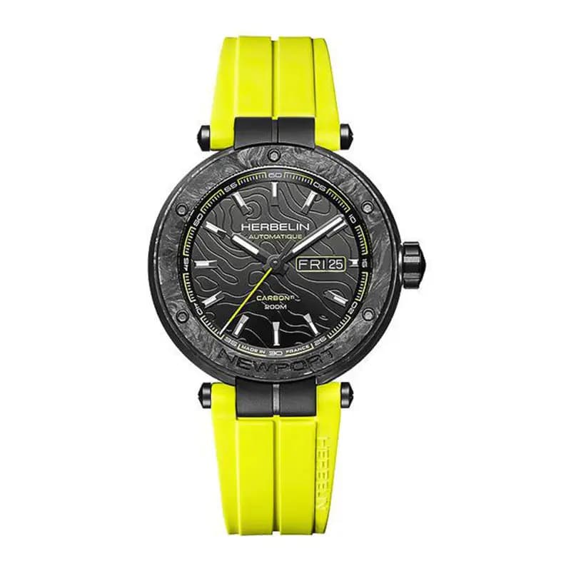 Michel Herbelin Montre Herbelin Newport Carbon Titanium Homme Automatique - 1788CTN14CY