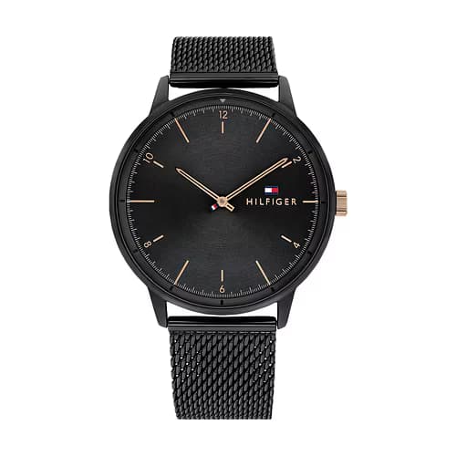 Tommy Hilfiger Montre Analogique Homme Tommy Hilfiger Acier Noir 1791845 - Cleor