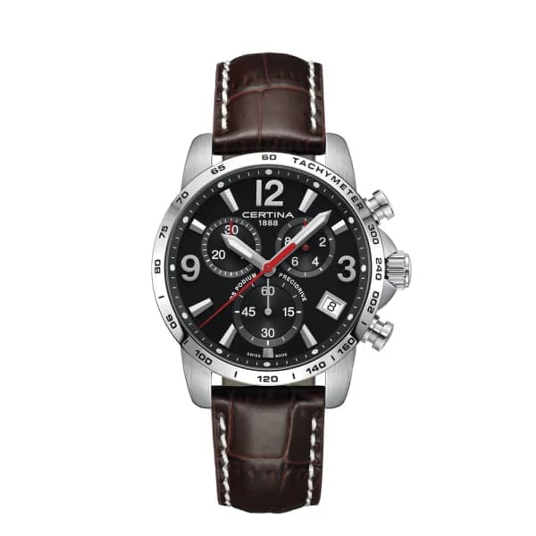 Certina Montre Certina DS Podium Chronograph 1/10 sec Quartz Cadran Noir