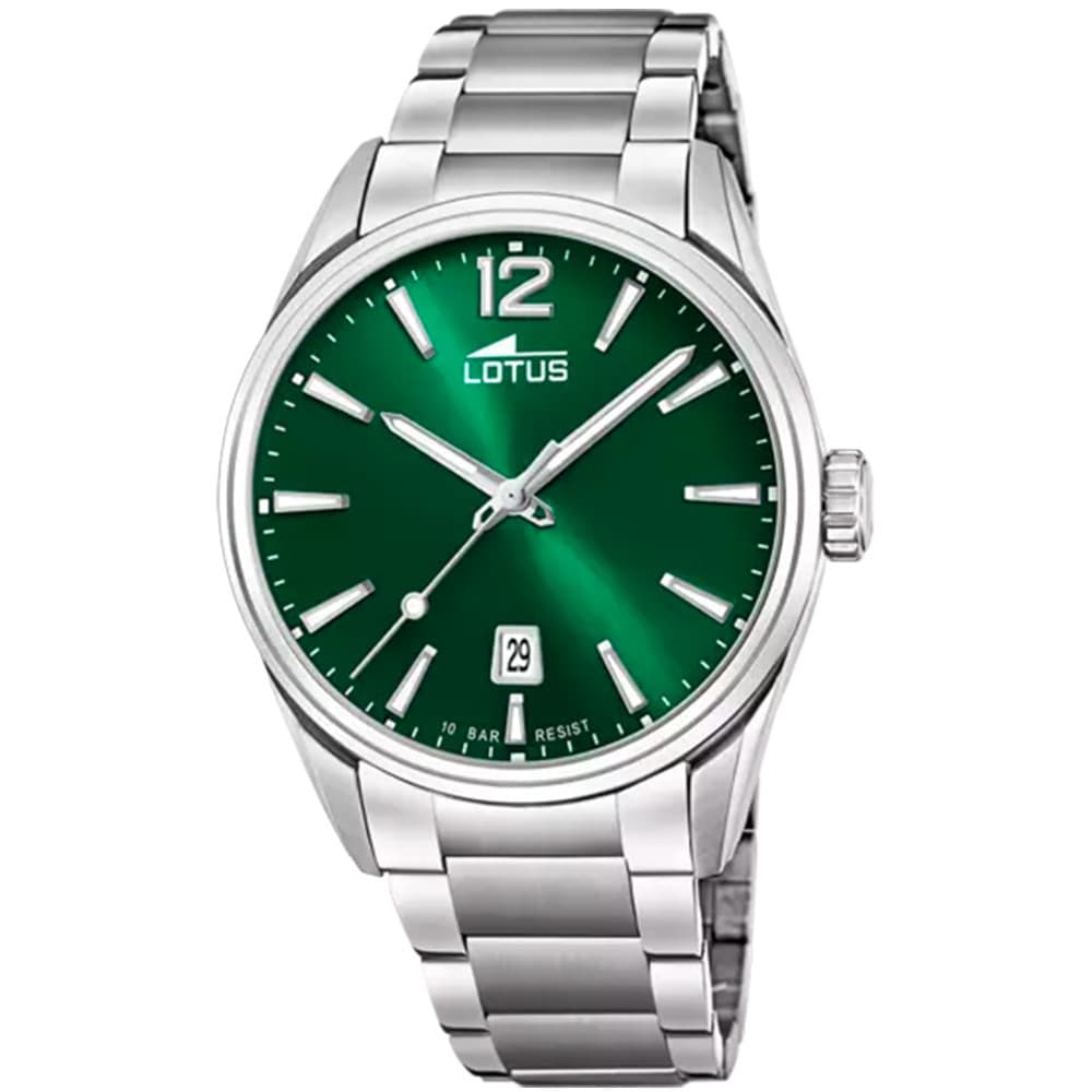 Lotus Montre Minimaliste Vert Acier 18692/4