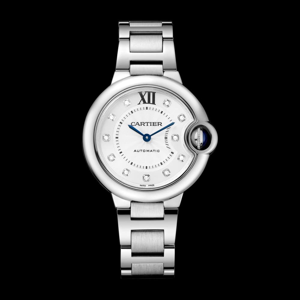 Cartier Montre Femme Ballon bleu Argenté