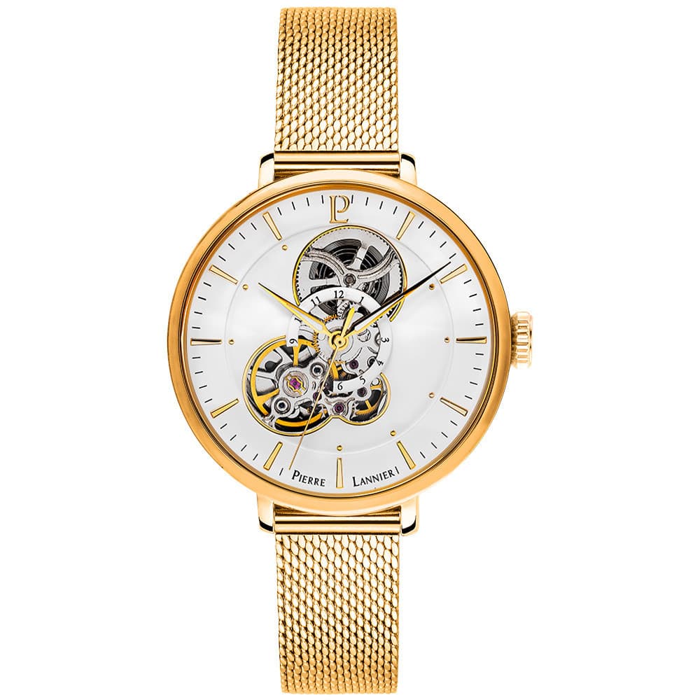 Pierre Lannier Montre Automatique Pierre Lannier Collection Melodie en Acier et PVD Doré