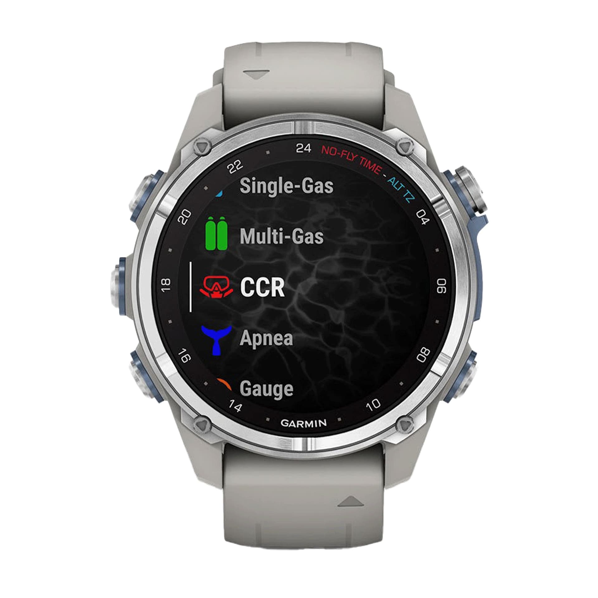 Garmin Montre Garmin Descent Mk3 bracelet silicone gris 43 mm
