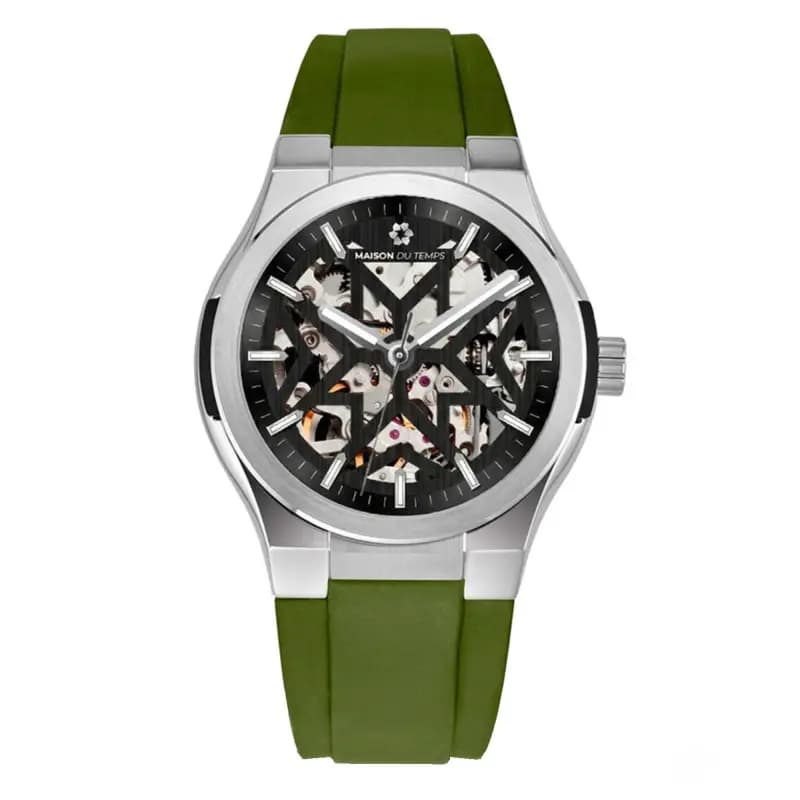 Maison du Temps Montre MTEpsilon Skeleton Evo Silicone Kaki