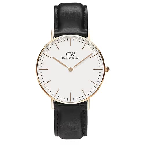 Daniel Wellington Montre Homme DANIEL WELLINGTON en Cuir Noir