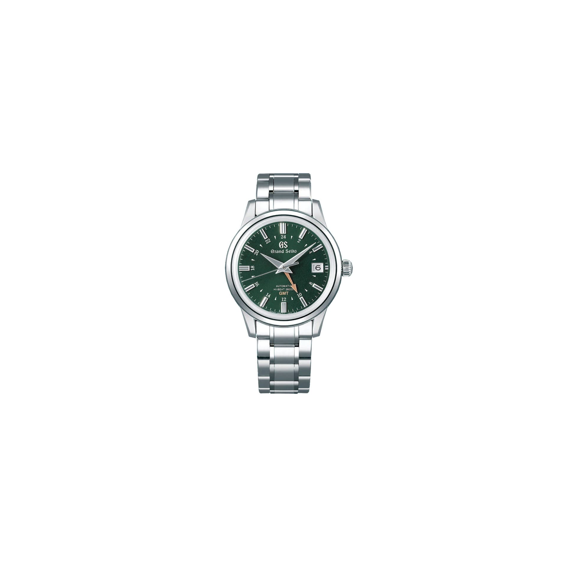 Grand Seiko Montre Grand Seiko Elegance 24 Seasons Printemps GMT automatique cadran vert bracelet acier 39,5 mm