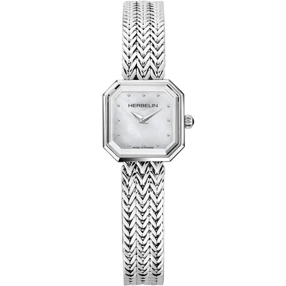 Michel Herbelin Montre Herbelin en Acier Argenté