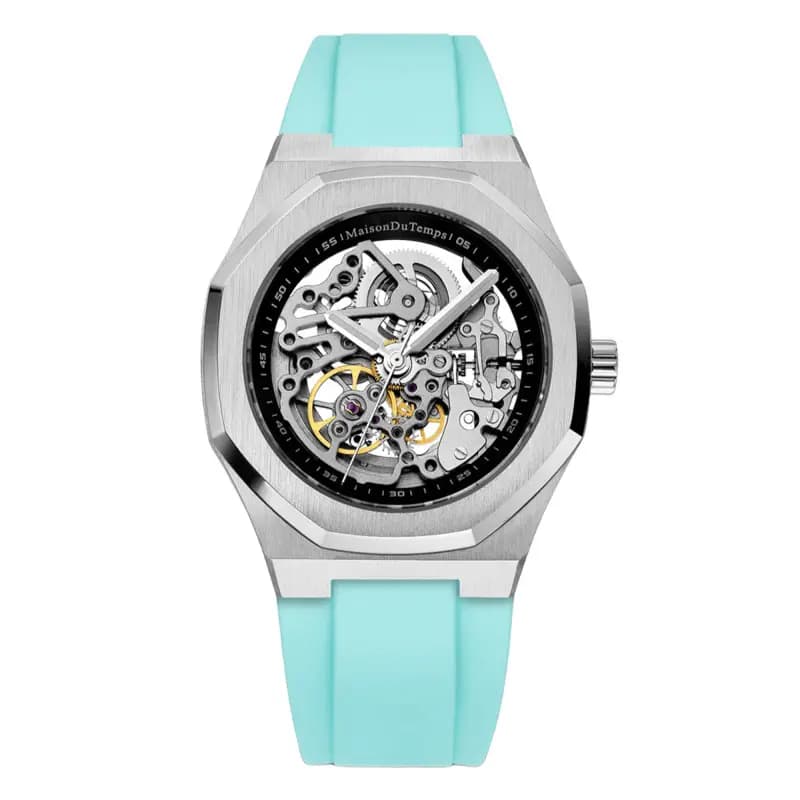 Maison du Temps Montre MTBeta Skeleton Silicone Turquoise