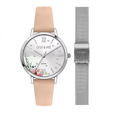 Oui & Me Coffret Oui&Me Montre Femme OUI&ME en Cuir Rose