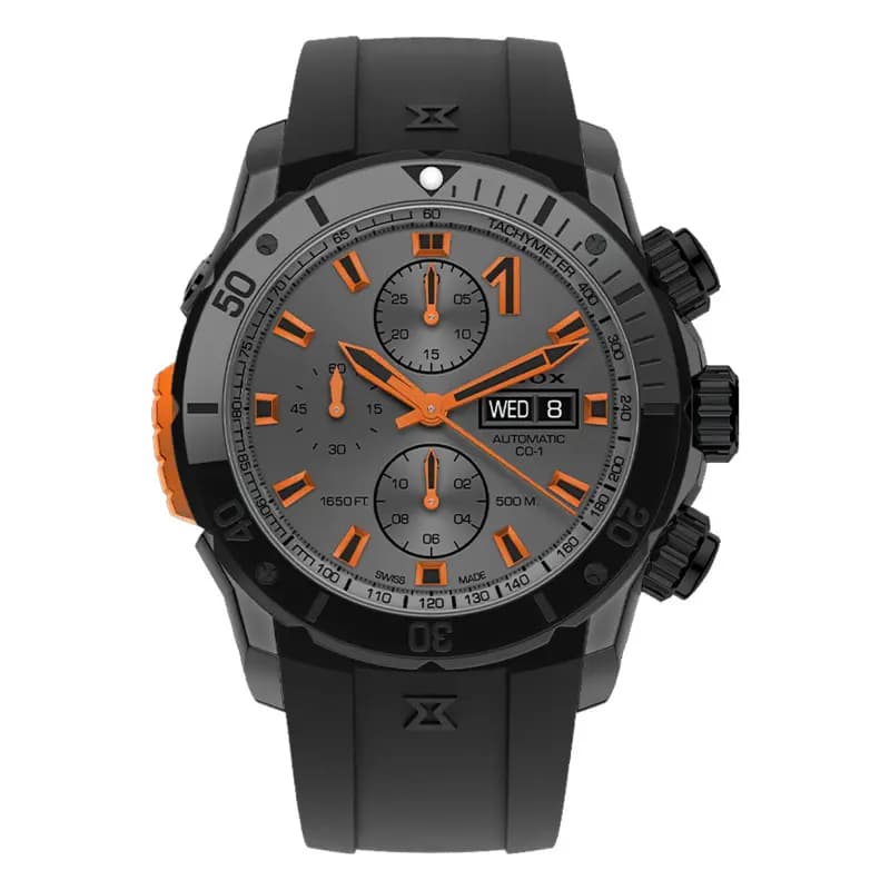 Edox Montre CO-1 Chronograph Automatic 01128-37GNNOCA-GNO