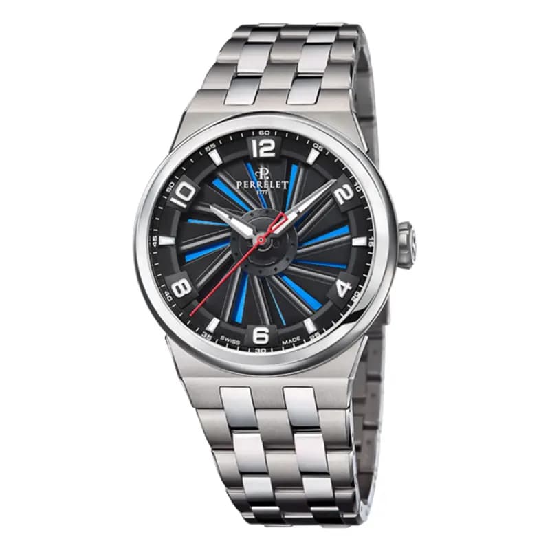 Perrelet Montre Turbine 41 Full Titanium Blue A4066/2