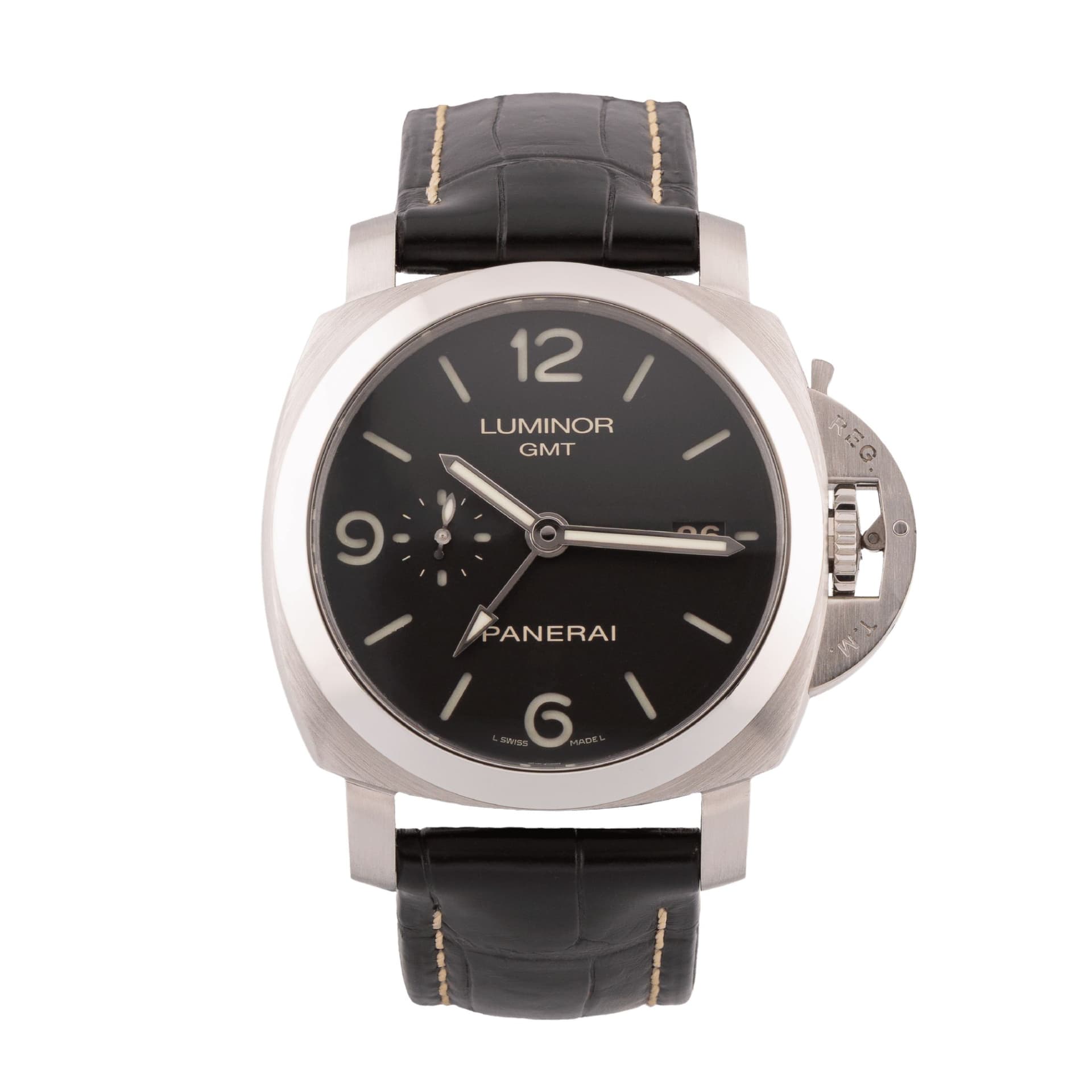 Panerai Montre Panerai Luminor Marina 1950 3 Days GMT PAM00320 automatique 44 mm Full Set 2012