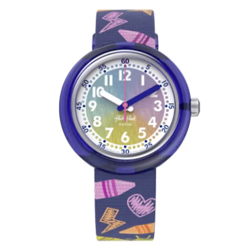 Flik Flak Montre Rainbow Crayons FPNP173