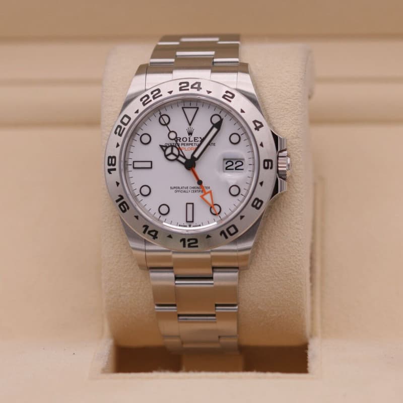 Rolex Explorer II — cadran blanc