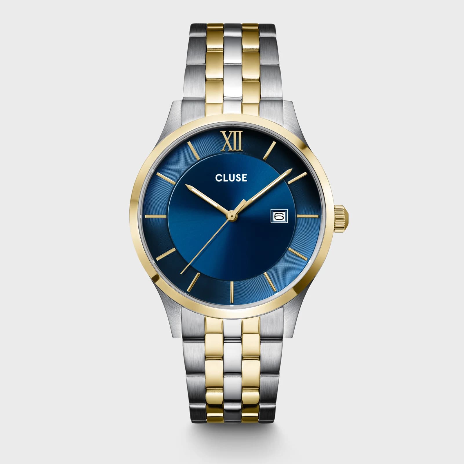 Cluse Aravis 3-Hand Watch Steel, Blue, Two-Tone