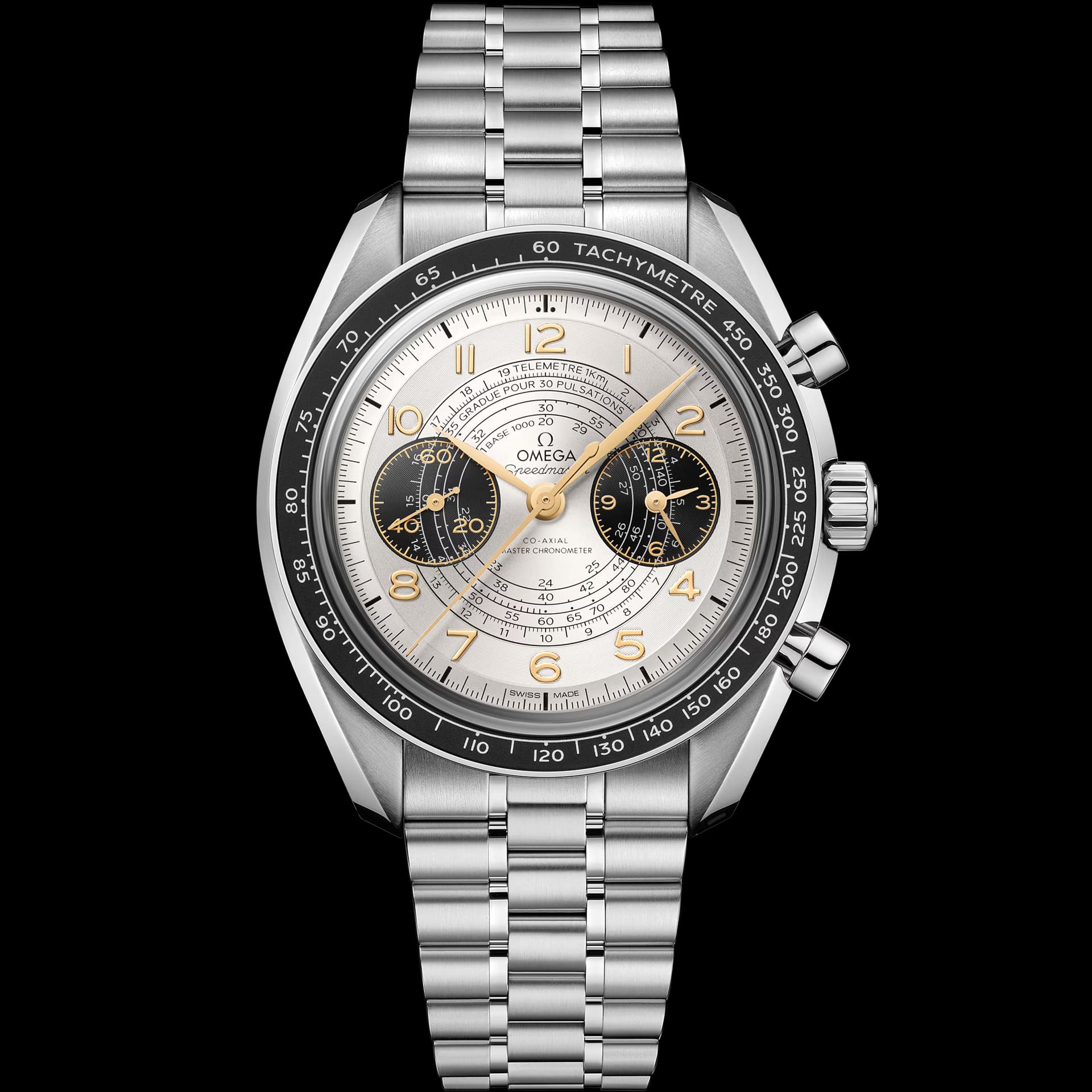 Omega Speedmaster 43 mm — cadran argenté