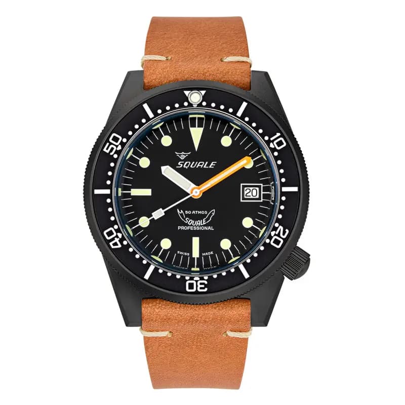 Squale Montre 1521 DLC Leather 1521DLCBK.PC