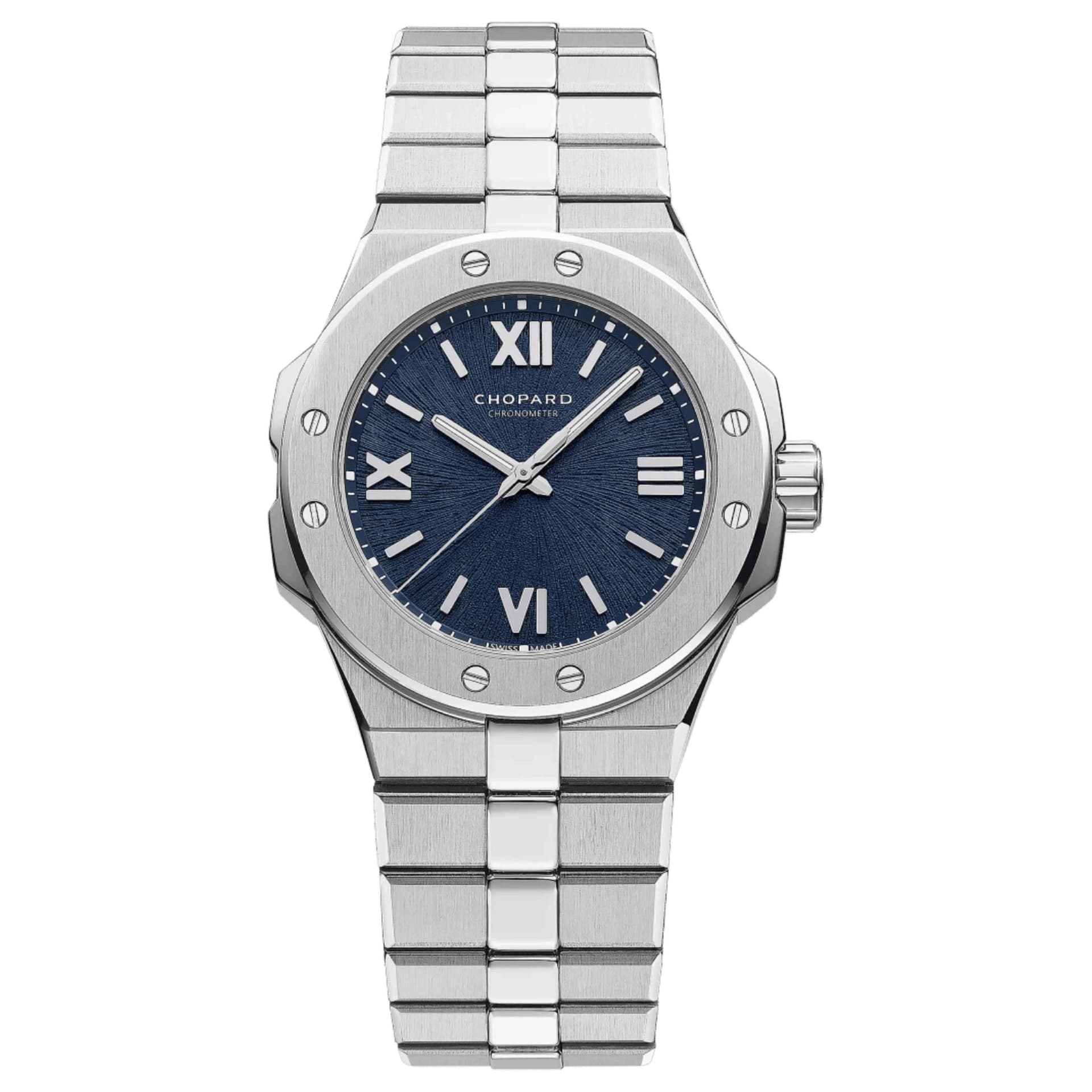Chopard Montre Chopard Alpine Eagle 33 automatique cadran bleu bracelet acier 33 mm