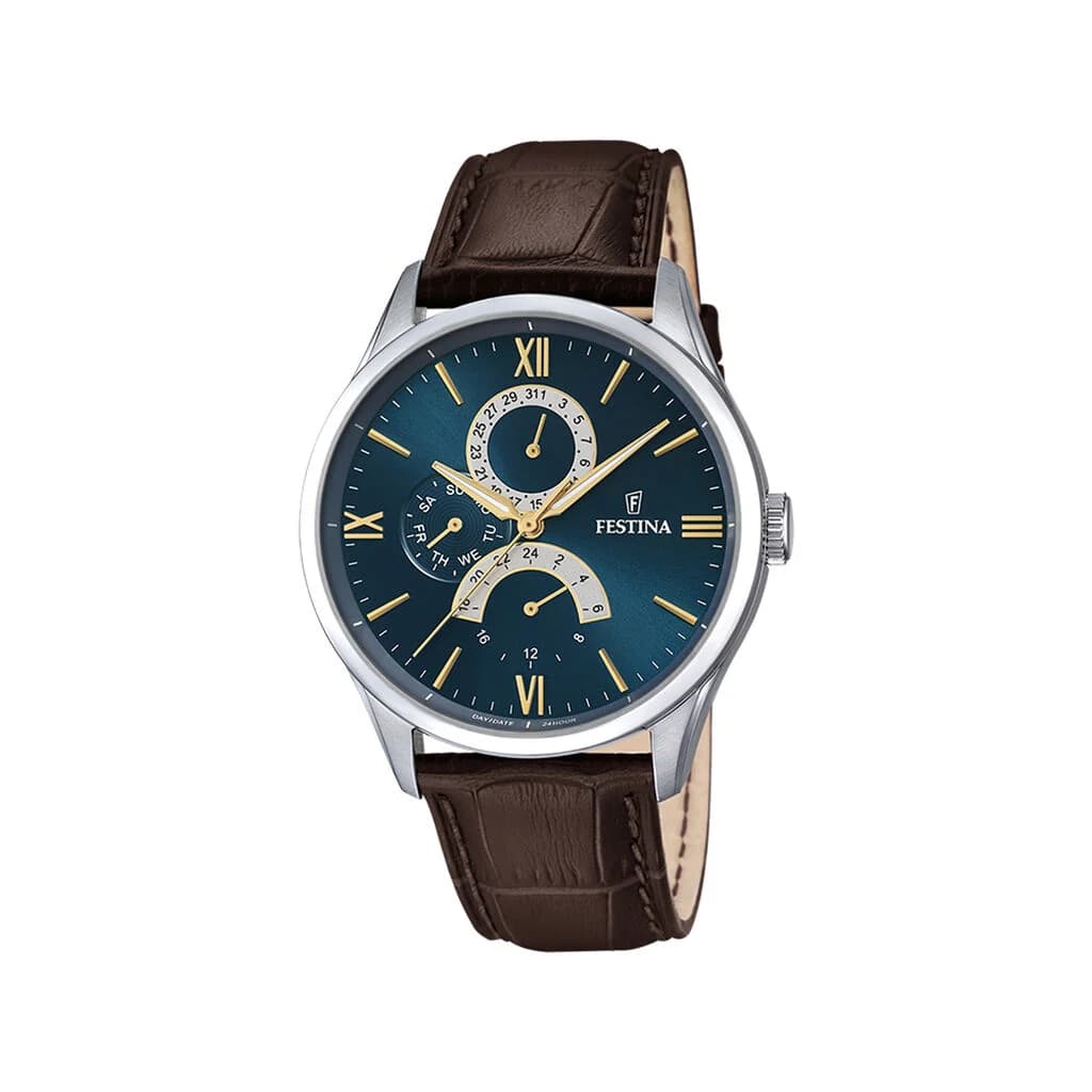 Festina Montre Festina Multifonctions 43-2 Bleu