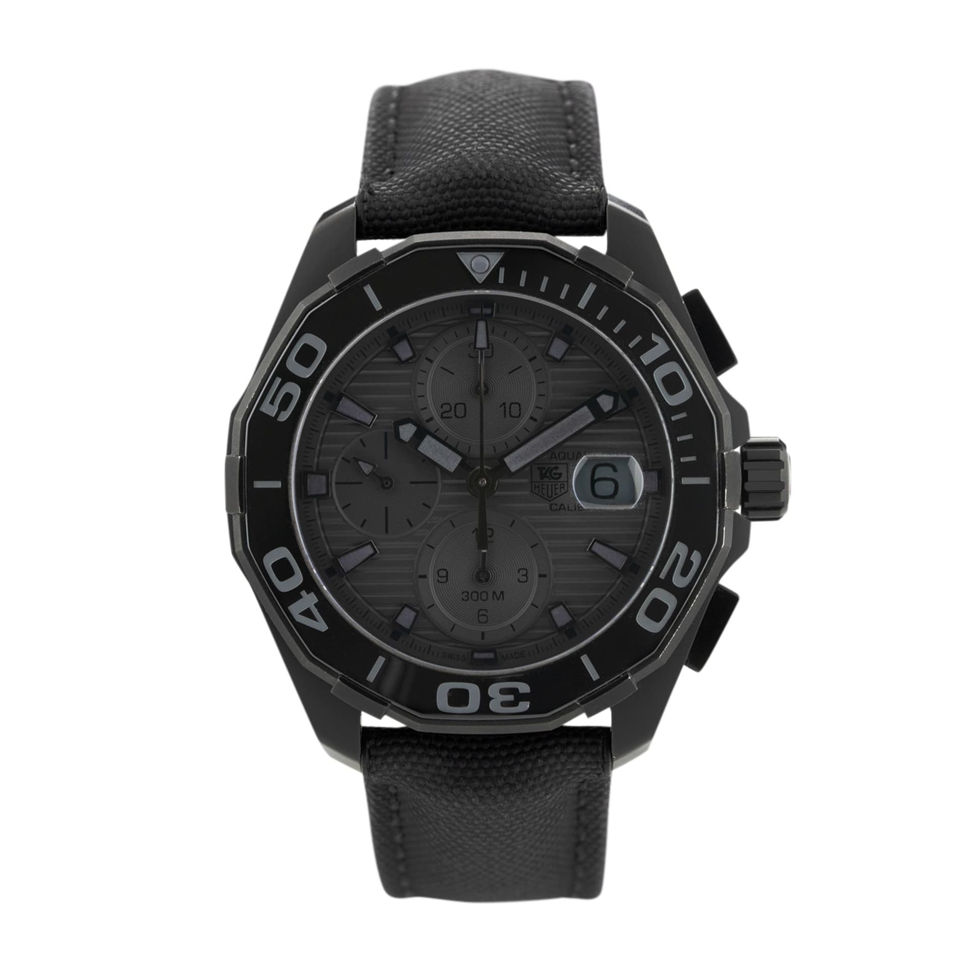 TAG Heuer Montre TAG Heuer Aquaracer Special Edition "Black Phantom" Chronographe automatique 43 mm Full Set 2016
