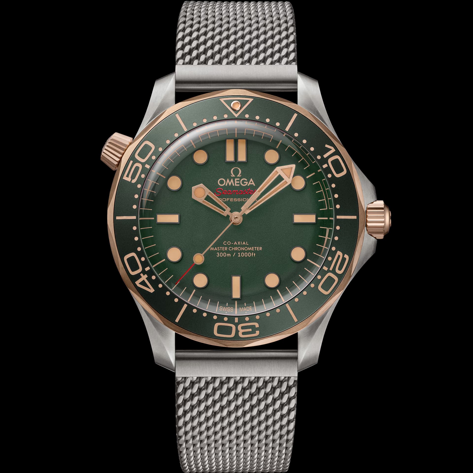 Omega Seamaster 42 mm, titane - Bronze gold sur titane